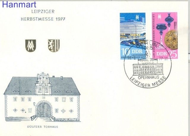 Znaczek NRD / DDR 1977 Mi 2250-2251 FDC