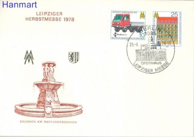 Znaczek NRD / DDR 1978 Mi 2353-2354 FDC