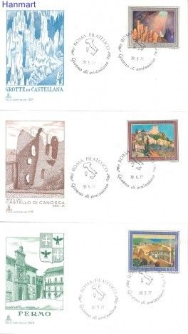 Znaczek Włochy 1977 Mi 1569-1571 FDC