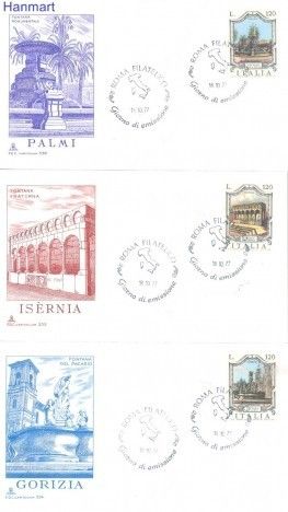 Znaczek Włochy 1977 Mi 1583-1585 FDC
