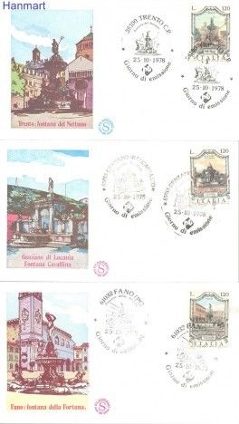 Znaczek Włochy 1978 Mi 1627-1629 FDC