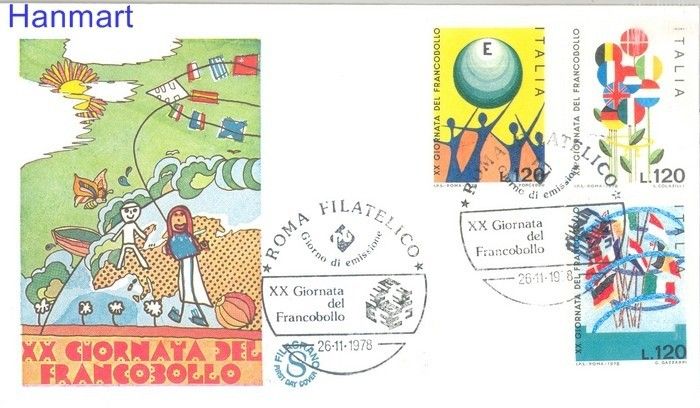 Znaczek Włochy 1978 FDC