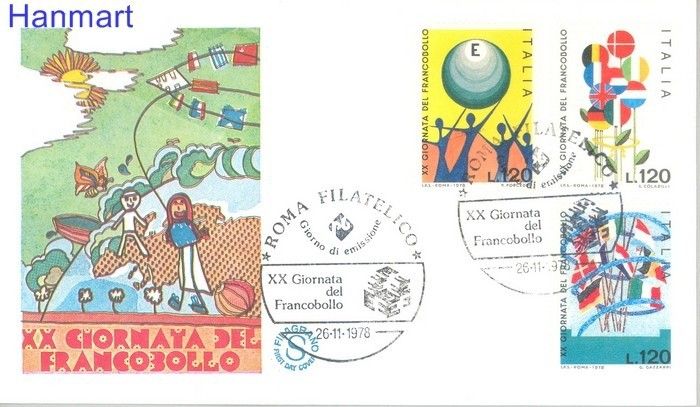 Znaczek Włochy 1978 FDC