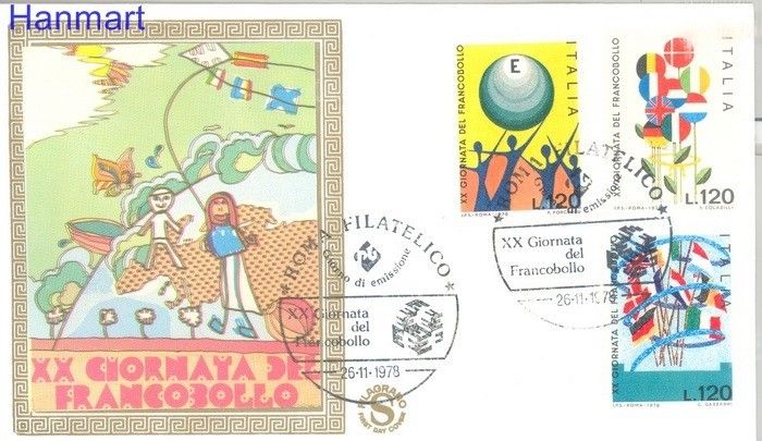 Znaczek Włochy 1978 FDC