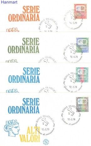 Znaczek Włochy 1979 Mi 1641-1644 FDC