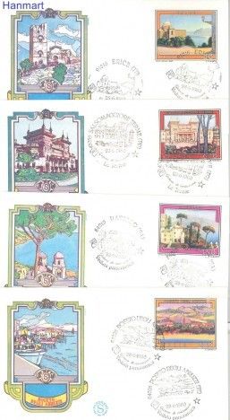 Znaczek Włochy 1980 Mi 1694-1697 FDC