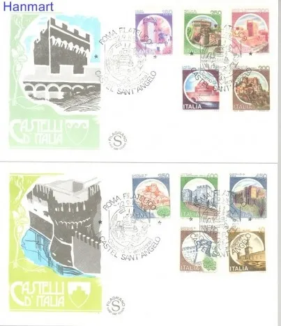 Znaczek Włochy 1980 Mi 1701-1724III FDC