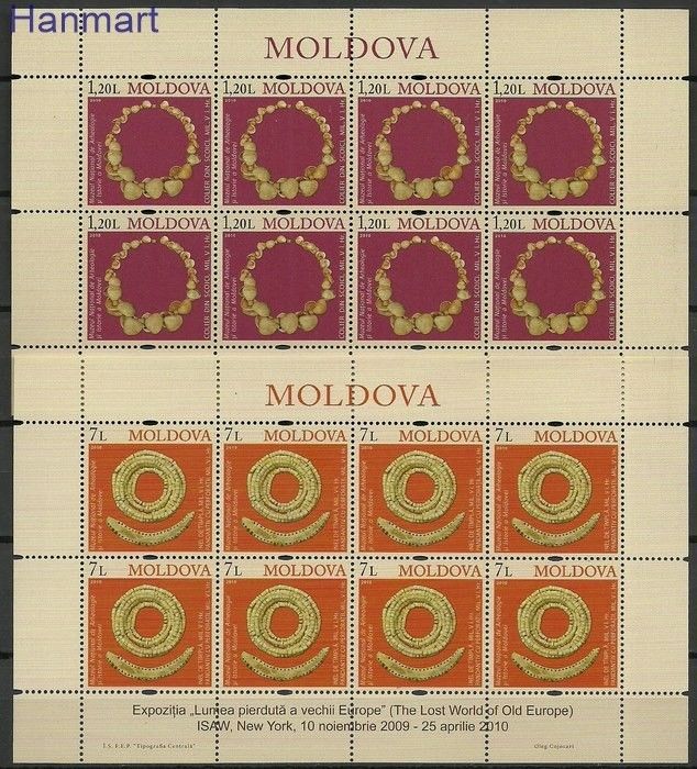 Znaczek Mołdawia 2010 Mi ark 691-692 Czyste **