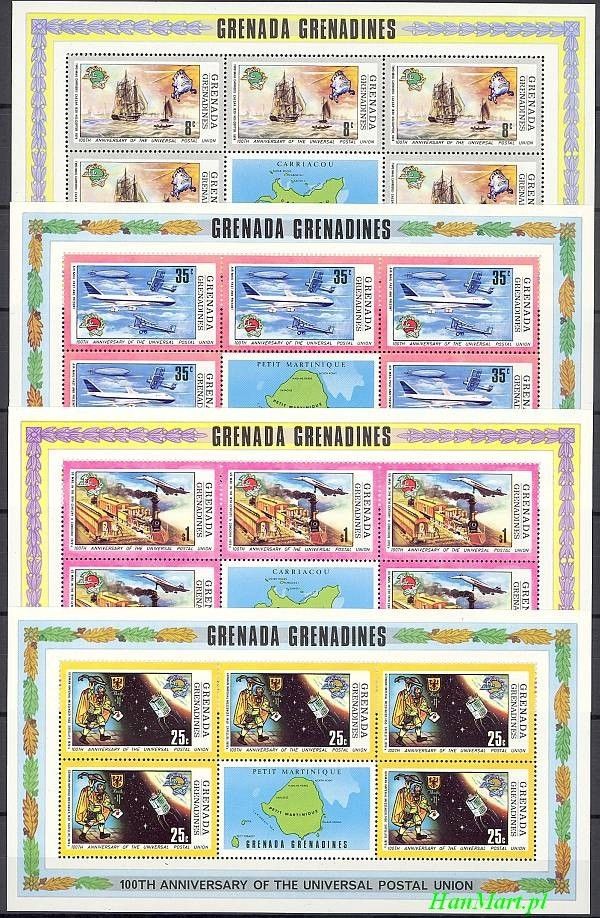 Znaczek Grenada i Grenadyny 1974 Mi 26-29 Czyste **