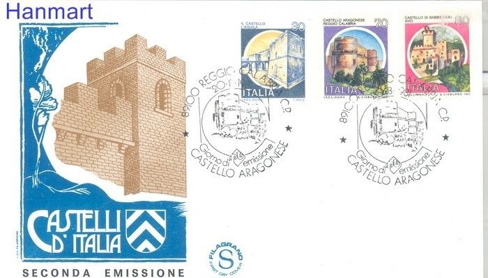 Znaczek Włochy 1981 Mi 1766-1768 FDC
