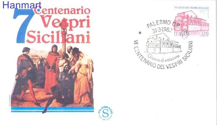 Znaczek Włochy 1982 Mi 1794 FDC