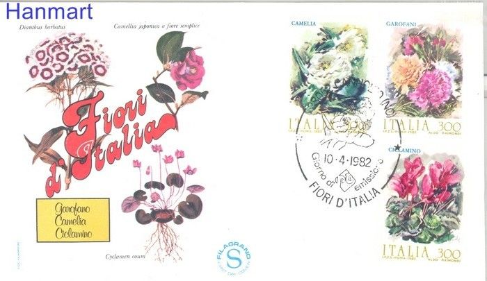 Znaczek Włochy 1982 Mi 1795-1797 FDC