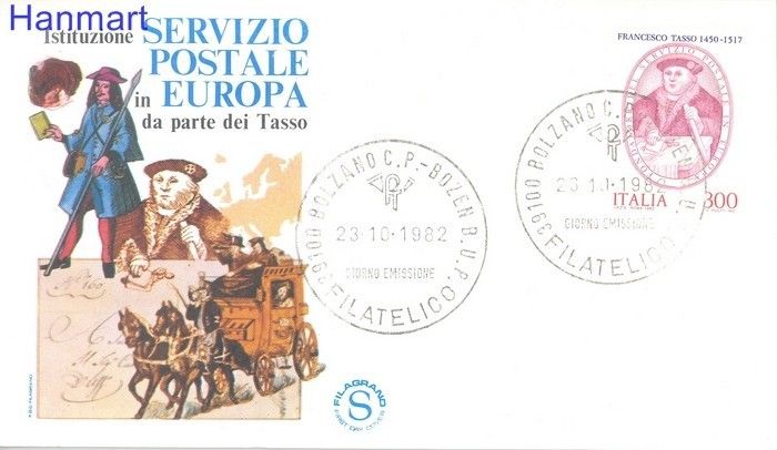 Znaczek Włochy 1982 Mi 1815 FDC