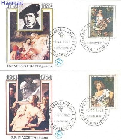 Znaczek Włochy 1982 Mi 1816-1817 FDC