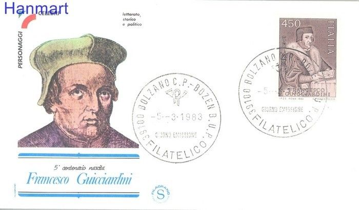 Znaczek Włochy 1983 Mi 1827 FDC