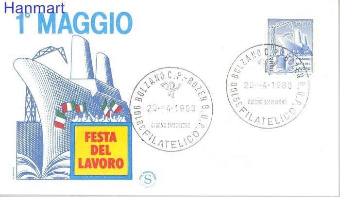 Znaczek Włochy 1983 Mi 1838 FDC