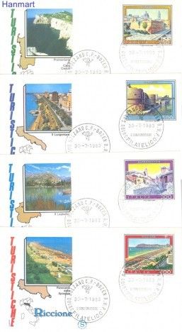 Znaczek Włochy 1983 Mi 1851-1854 FDC