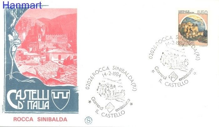 Znaczek Włochy 1984 FDC