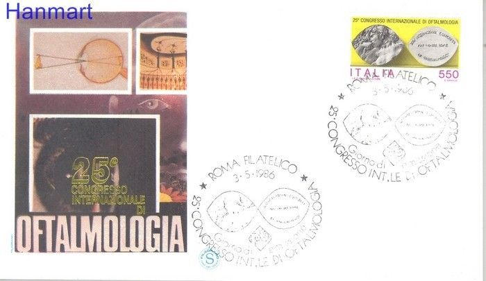 Znaczek Włochy 1986 Mi 1972 FDC