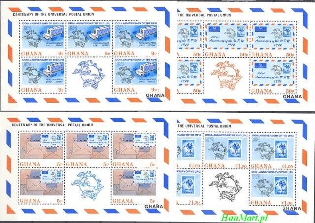 Znaczek Ghana 1974 Mi 548-551 Czyste **