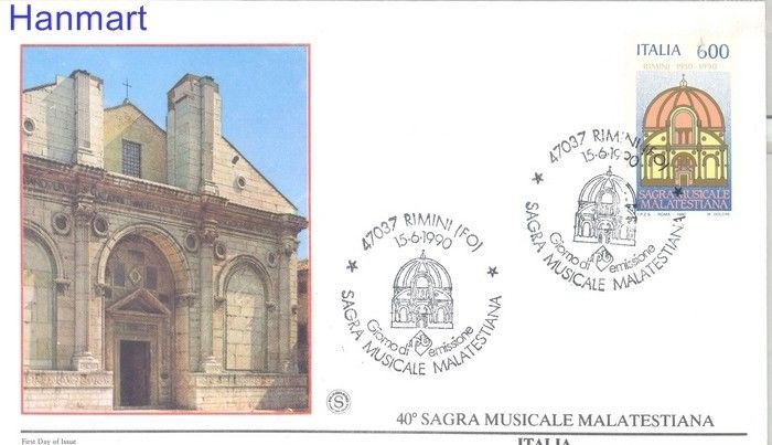 Znaczek Włochy 1990 Mi 2156 FDC