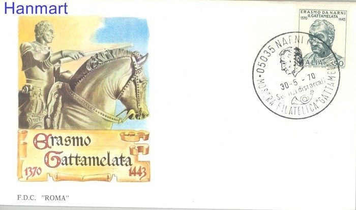 Znaczek Włochy 1970 Mi 1311 FDC