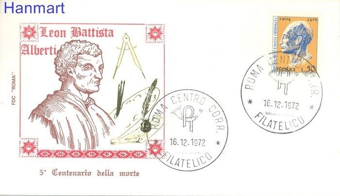 Znaczek Włochy 1972 Mi 1384 FDC