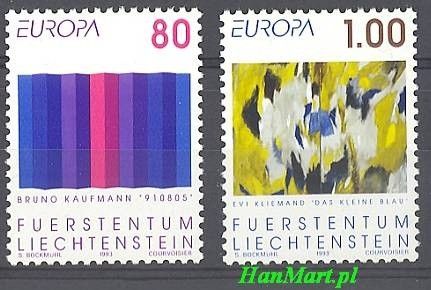 Znaczek Liechtenstein 1993 Mi 1054-1055 Czyste **