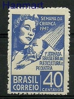 Znaczek Brazylia 1947 Mi 721 Czyste **