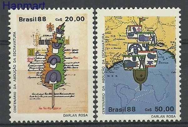 Znaczek Brazylia 1988 Mi 2250-2251 Czyste **