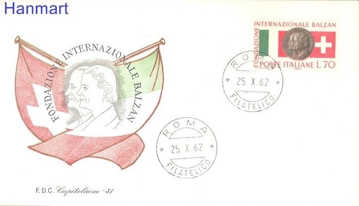 Znaczek Włochy 1962 Mi 1131 FDC