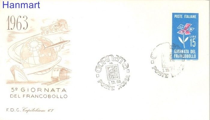 Znaczek Włochy 1963 Mi 1156 FDC