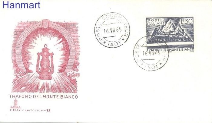 Znaczek Włochy 1965 Mi 1184 FDC