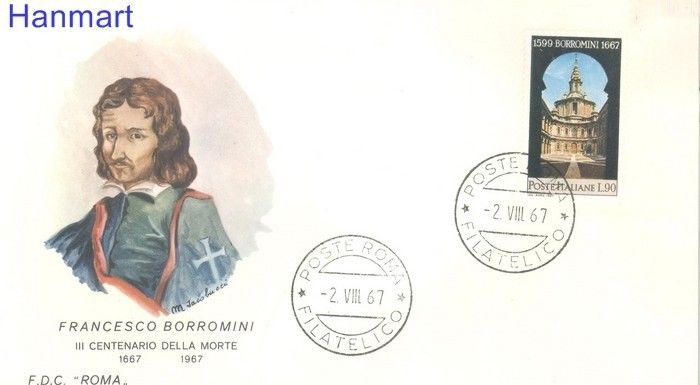 Znaczek Włochy 1967 Mi 1240 FDC