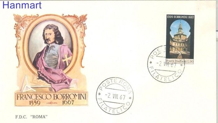 Znaczek Włochy 1967 Mi 1240 FDC