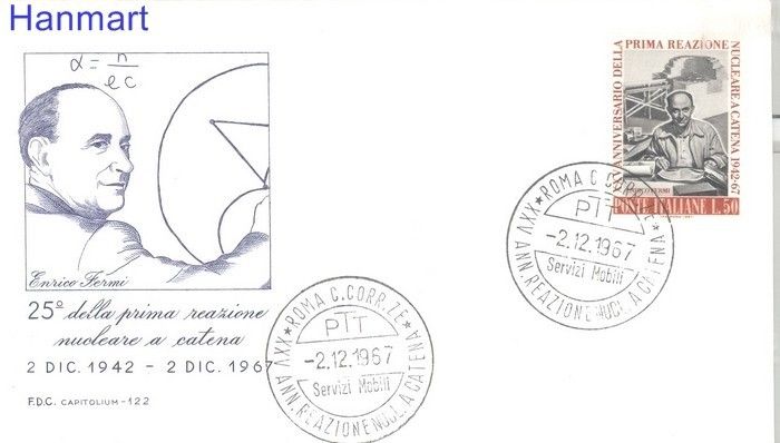 Znaczek Włochy 1967 Mi 1249 FDC