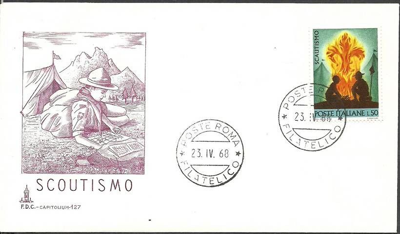 Znaczek Włochy 1968 Mi 1271 FDC