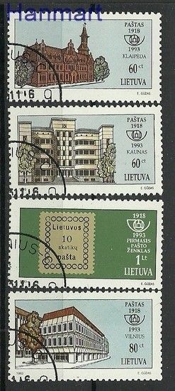 Znaczek Litwa 1993 Mi 540-543 Stemplowane