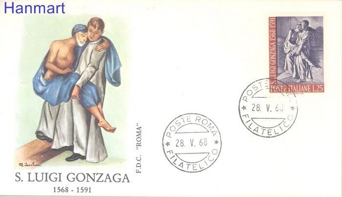 Znaczek Włochy 1968 Mi 1274 FDC