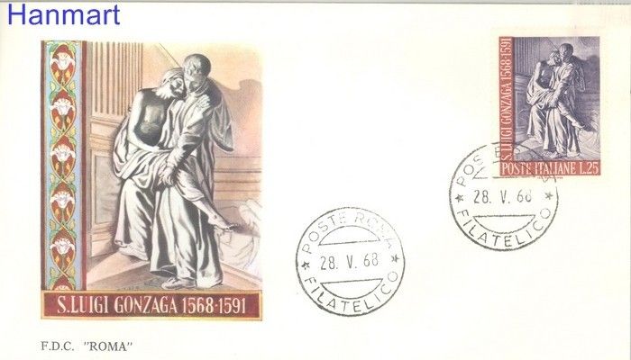 Znaczek Włochy 1968 Mi 1274 FDC