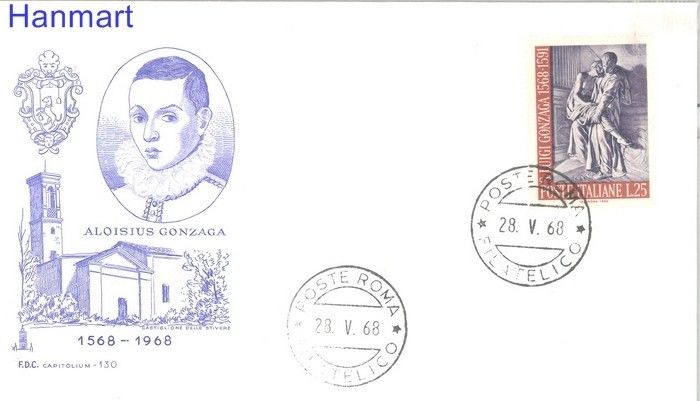 Znaczek Włochy 1968 Mi 1274 FDC