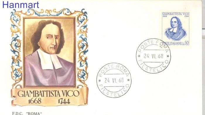 Znaczek Włochy 1968 Mi 1277 FDC