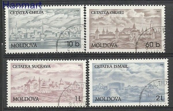 Znaczek Mołdawia 1998 Mi 287-290 Stemplowane