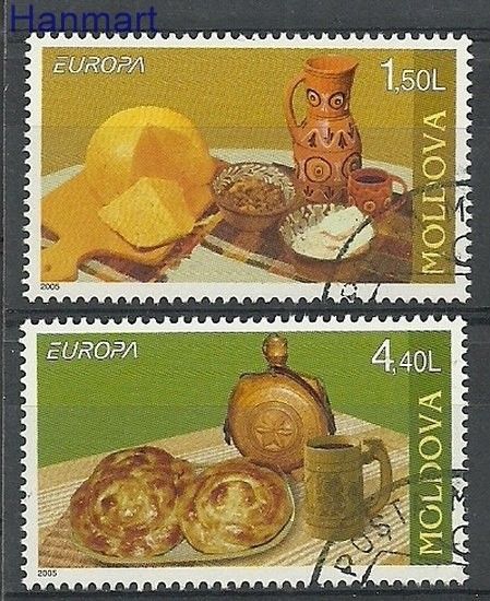 Znaczek Mołdawia 2005 Mi 511-512 Stemplowane