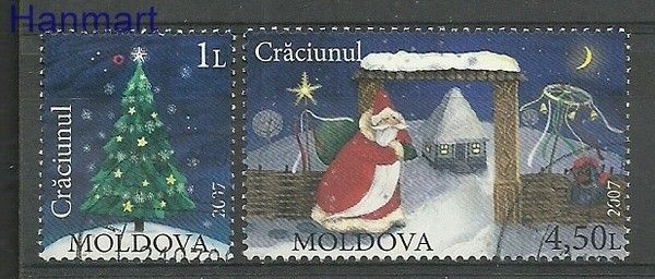 Znaczek Mołdawia 2007 Mi 602-603 Stemplowane
