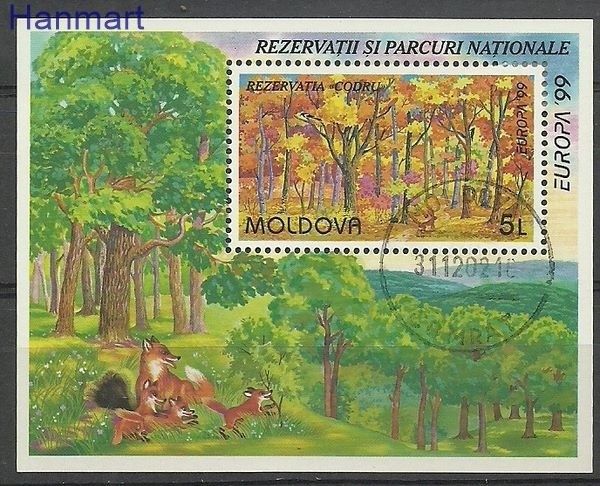 Znaczek Mołdawia 1999 Mi bl 18 Stemplowane