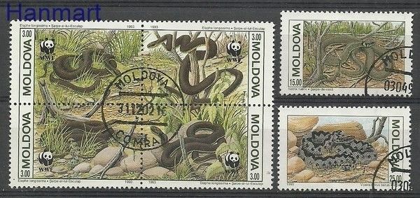 Znaczek Mołdawia 1993 Mi 50-55 Stemplowane