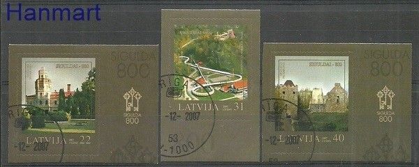 Znaczek Łotwa 2007 Mi 704-706 Stemplowane