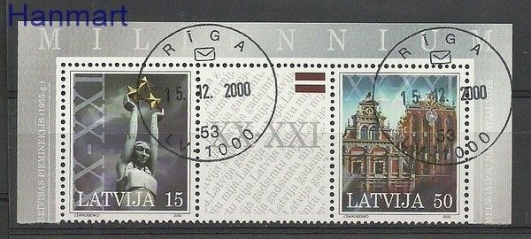 Znaczek Łotwa 2000 Mi 529-530 Stemplowane