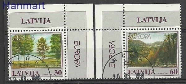 Znaczek Łotwa 1999 Mi 496-497 Stemplowane